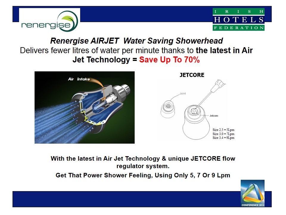 Renergise Ltd - Water Saving Shower Heads